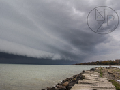 Severe storm in Autumn