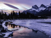 Sunrise in Canmore Alberta