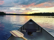 Dusk Paddle on Crow Lake 