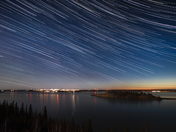 Long exposure over Yellowknife