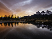 Sunrise in Canmore AB