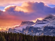 Mountains In Sunrise Clouds