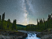 Rising Cosmos River Falls