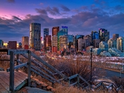 Sunrise Over Downtown Calgary