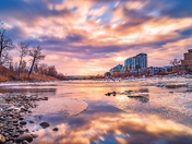 Long Exposure Sunrise In Calgary
