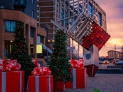 Sunrise Over Downtown Calgary Christmas Decor