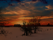 Sunset on the Farm