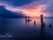 Blue and pink skies 