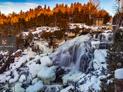 Inglis Falls all dressed in white