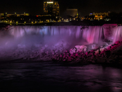 Colors Of The Falls at Night