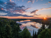Winnange Lake Park Sunset