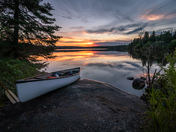 Canoe Sunset