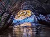 Under the bridge in winter