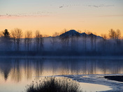 Sunrise over Mount Baker