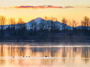 Sunrise over Mount Baker