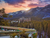 Sunrise Over Banff Mountains