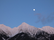 Moon over the Steeples Mountain Range