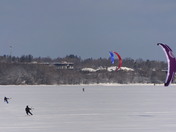 When life serves you snow and wind, go snowkiting!