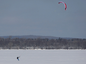 When life serves you snow and wind, go snowkiting!