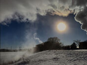 Steam on The South Saskatchewan