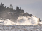 Waves at the caves
