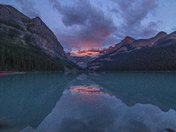 Sunrise over Lake Louise