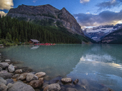 The Green Waters of Lake Louise, Alberta 