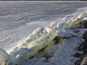 The Ice Attacks the Shore