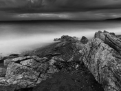 Long Exposure on Stormy Beach
