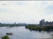 View from the bay of Ottawa and Gatineau, from the Chateau Laurier to the McDonald Cartier Bridge