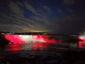Illumination of waterfalls 