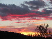 Fiery sunset
