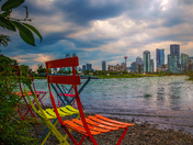 Moody Clouds Over The Calgary River Valley