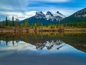 Three Sisters Mountain Reflections
