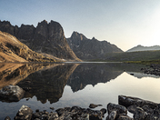 Sunset at Divide Lake