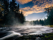 A river sunrise 