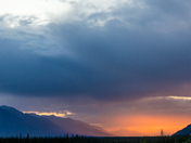 Yukon Sunset on the Alaska Highway