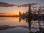 Macklin Lake Sunset