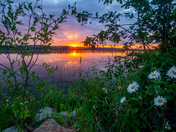 Sunset at Ten Mile Lake