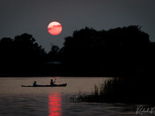 Kayakers at Sunset