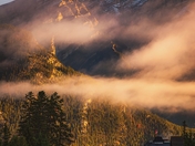 Sunrise Over Banff Mountain Roads
