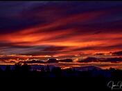 Calgary Night Sky At Sunset 