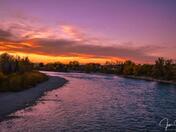 Sunset River In Calgary