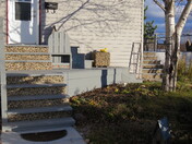 River Rock steps and box