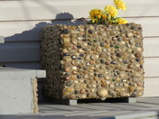 River Rock steps and box