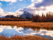 Autumn Sunrise At Vermilion Lakes