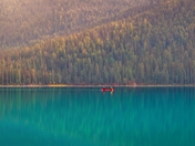 Canoe Ride On Emerald Lake