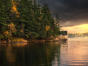 Sunset at Muskoka lake