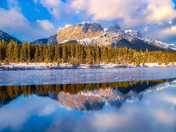 Winter Reflections At Quarry Lake Park