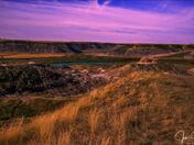 Sunset At Horseshoe Canyon In The Valley